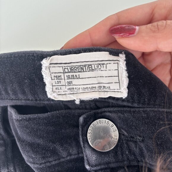 Current Elliott JEANS Black Denim Size 32 - Picture 6 of 8